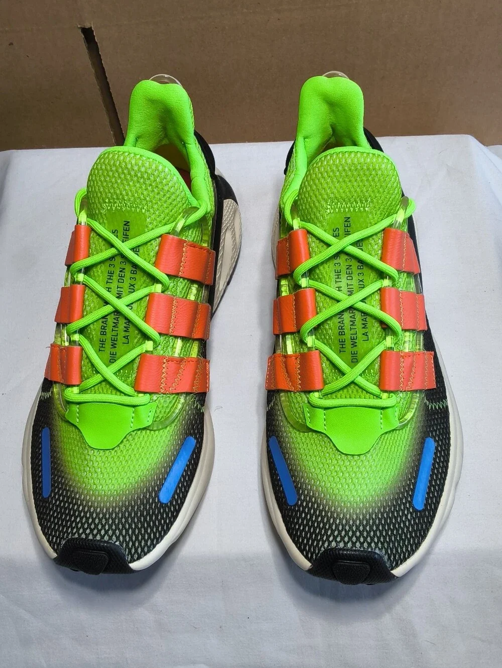 Adidas Originals LXCON X-Model Black Volt Green EG0386 Men's Size 8